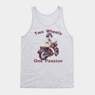 Anime girl biker Biker chick Biking Tank Top